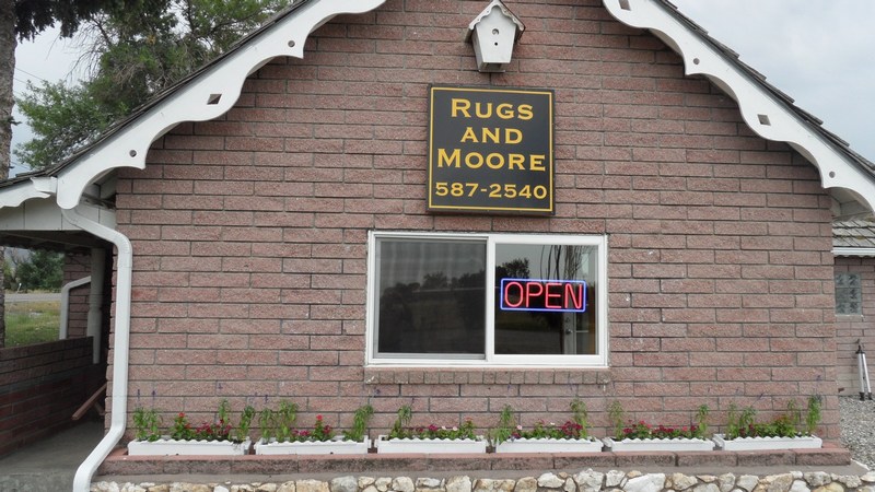 Rugs and Moore the front door